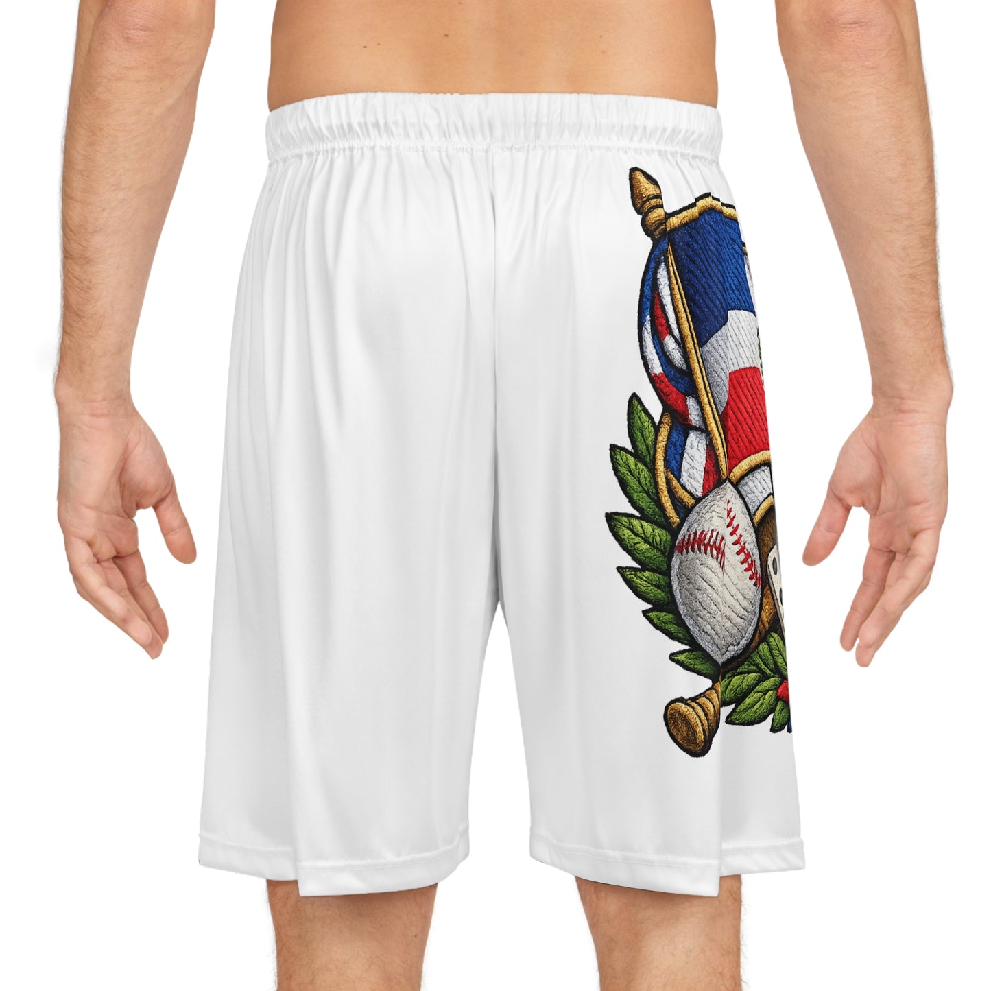 Dominican Baseball Crest Basketball Shorts