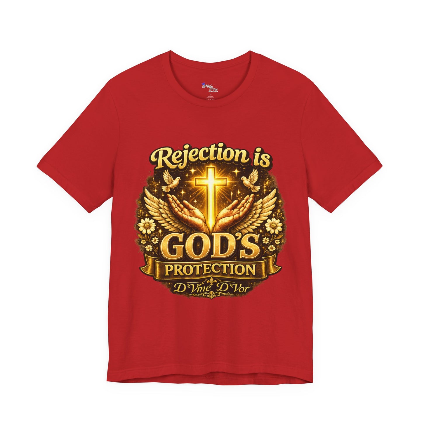 God's Protection Tee — "Rejection is God's Protection" Christian Faith T-Shirt