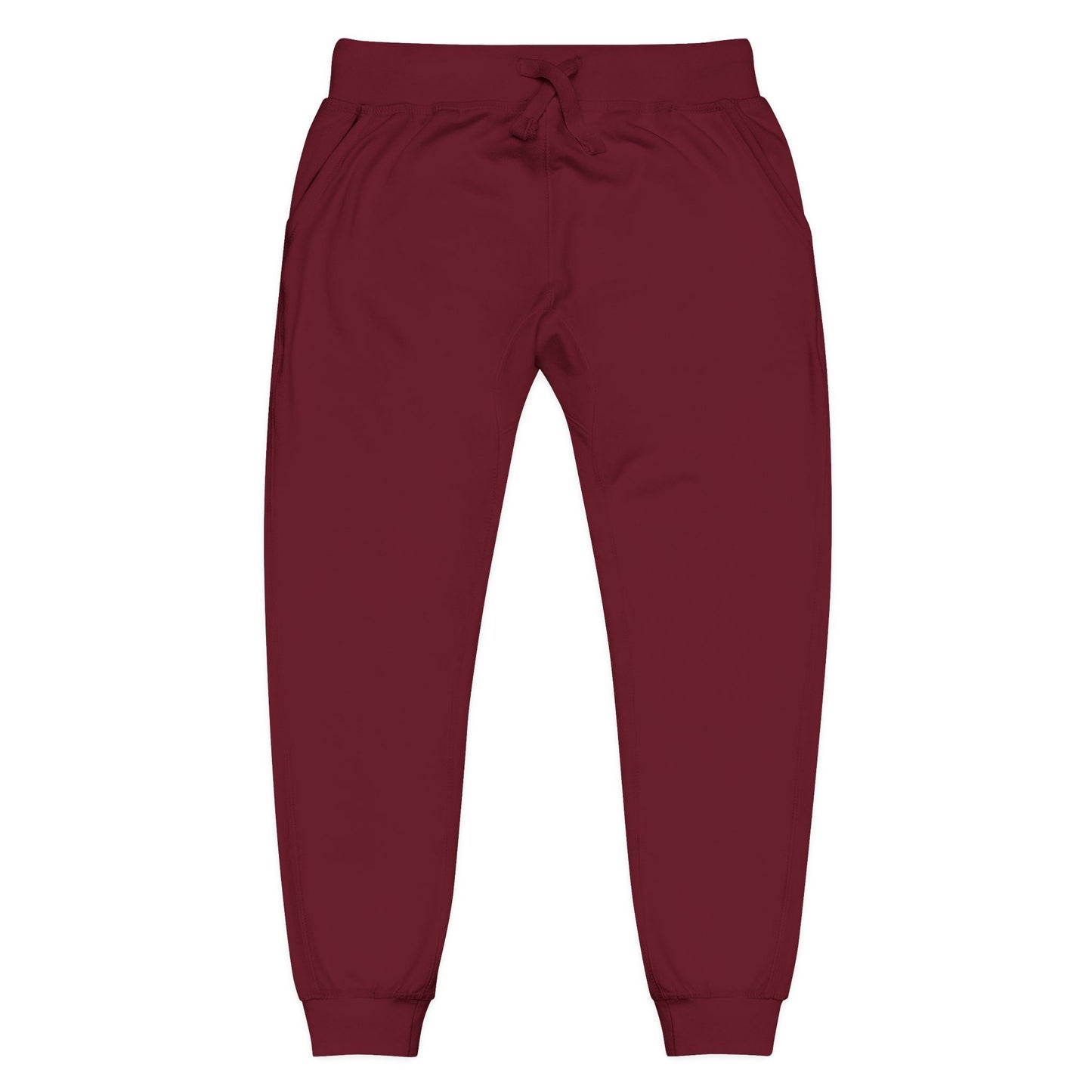 Embroidered Monogram Fleece Sweatpants — Cozy Coral Joggers