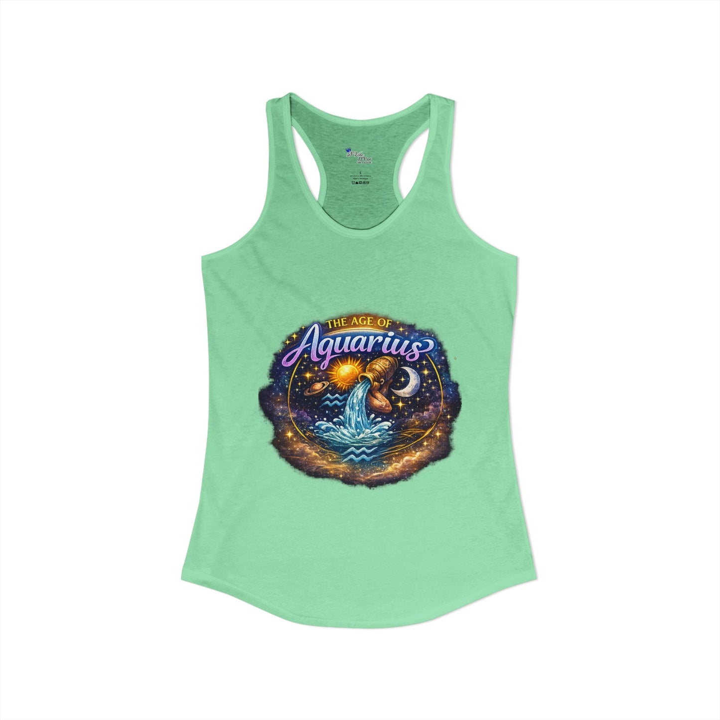 Womens Age of aqaurius Racerback Tank