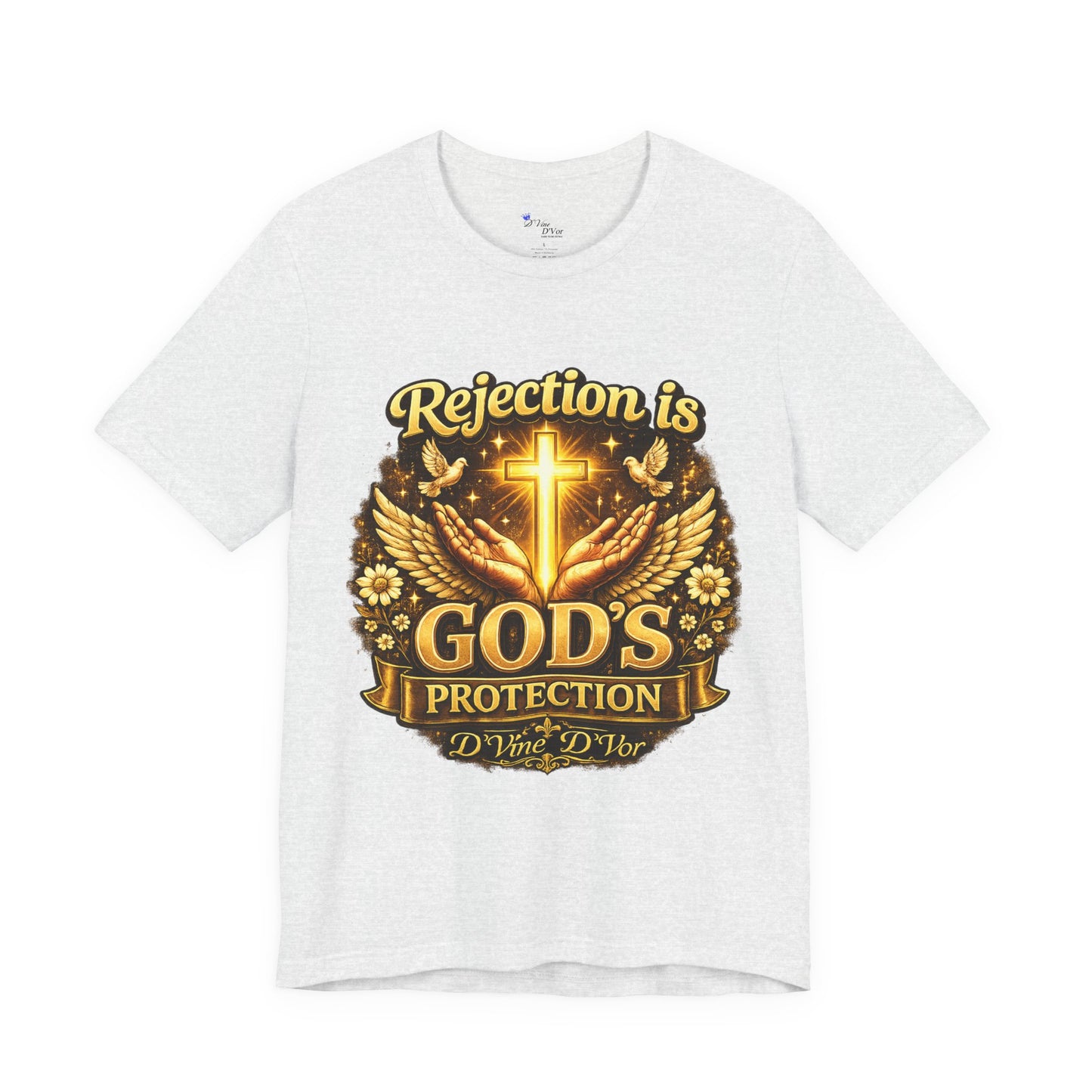 God's Protection Tee — "Rejection is God's Protection" Christian Faith T-Shirt