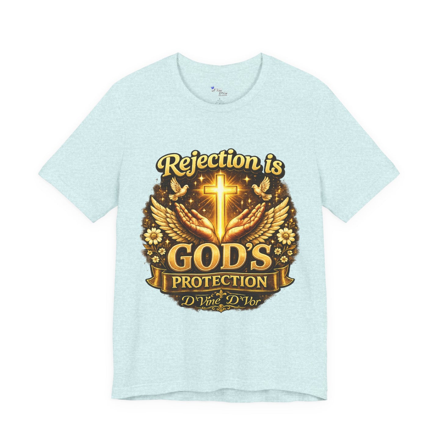 God's Protection Tee — "Rejection is God's Protection" Christian Faith T-Shirt
