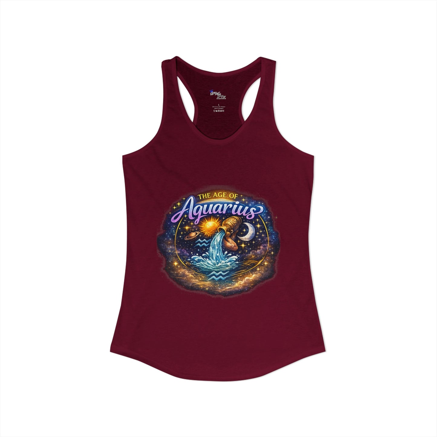Womens Age of aqaurius Racerback Tank