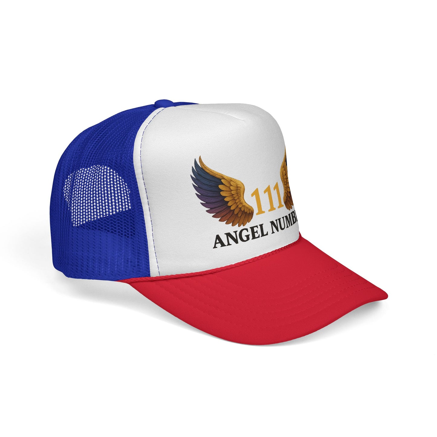 Trucker Cap 111 Angel Number Wings Spiritual Mesh Hat