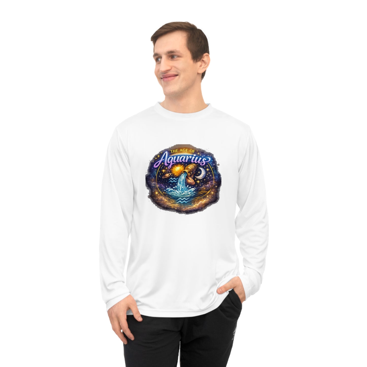 Aquarius Zodiac Long Sleeve Shirt