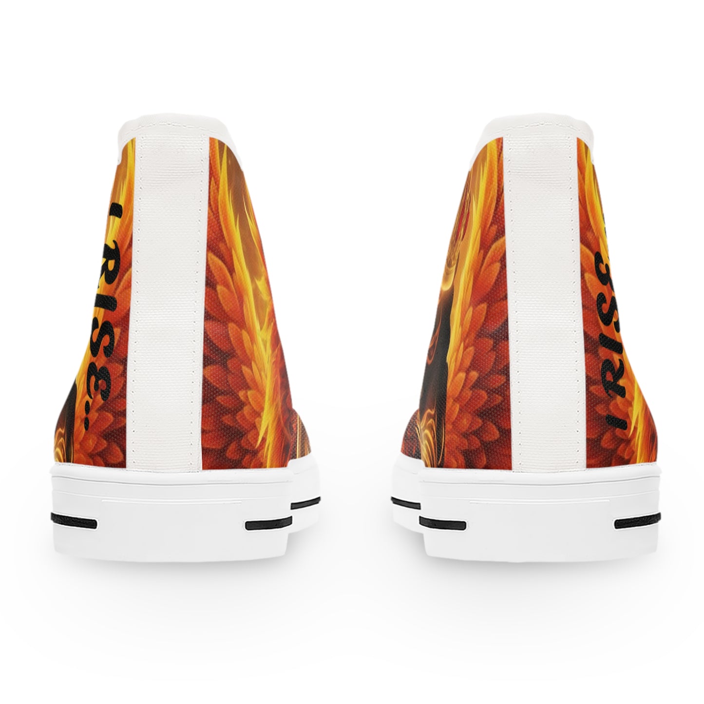 High Top Sneakers — Phoenix Queen I Rise Graphic Women's Casual Shoes