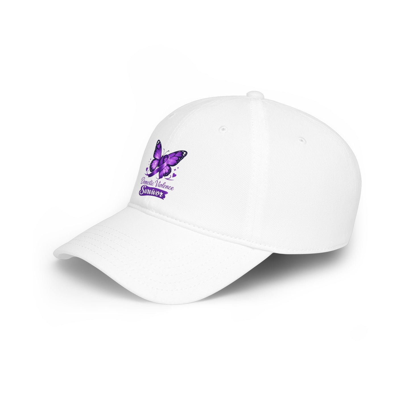Domestic Violence Survivor Purple Butterfly Baseball Cap