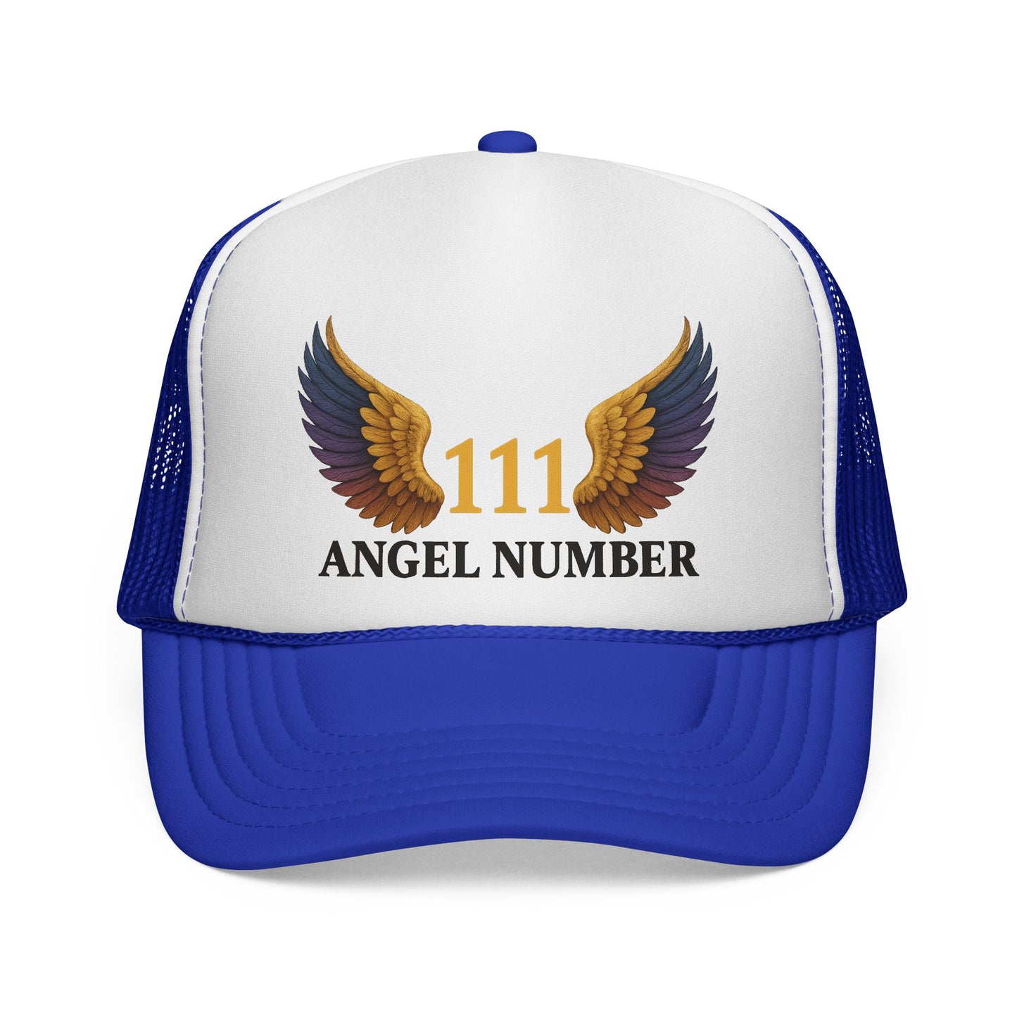 Trucker Cap 111 Angel Number Wings Spiritual Mesh Hat