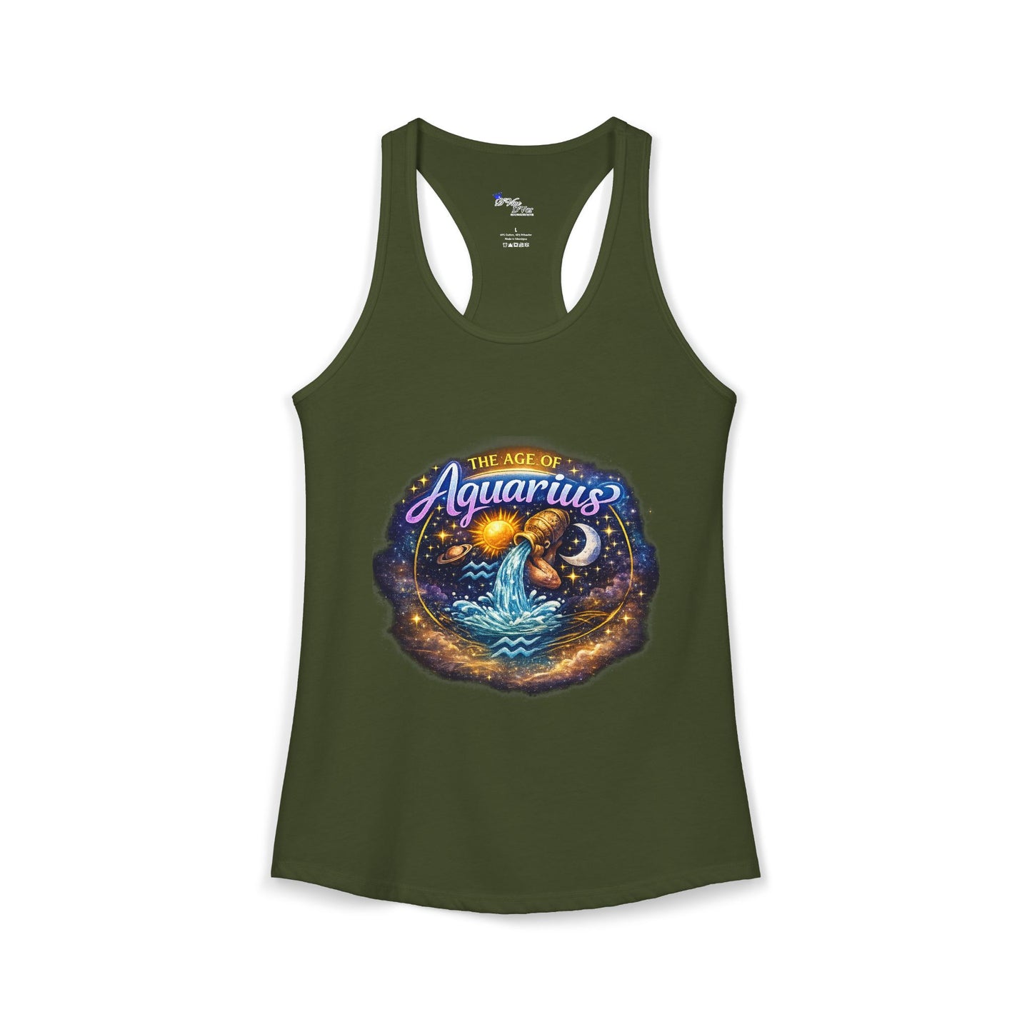 Womens Age of aqaurius Racerback Tank