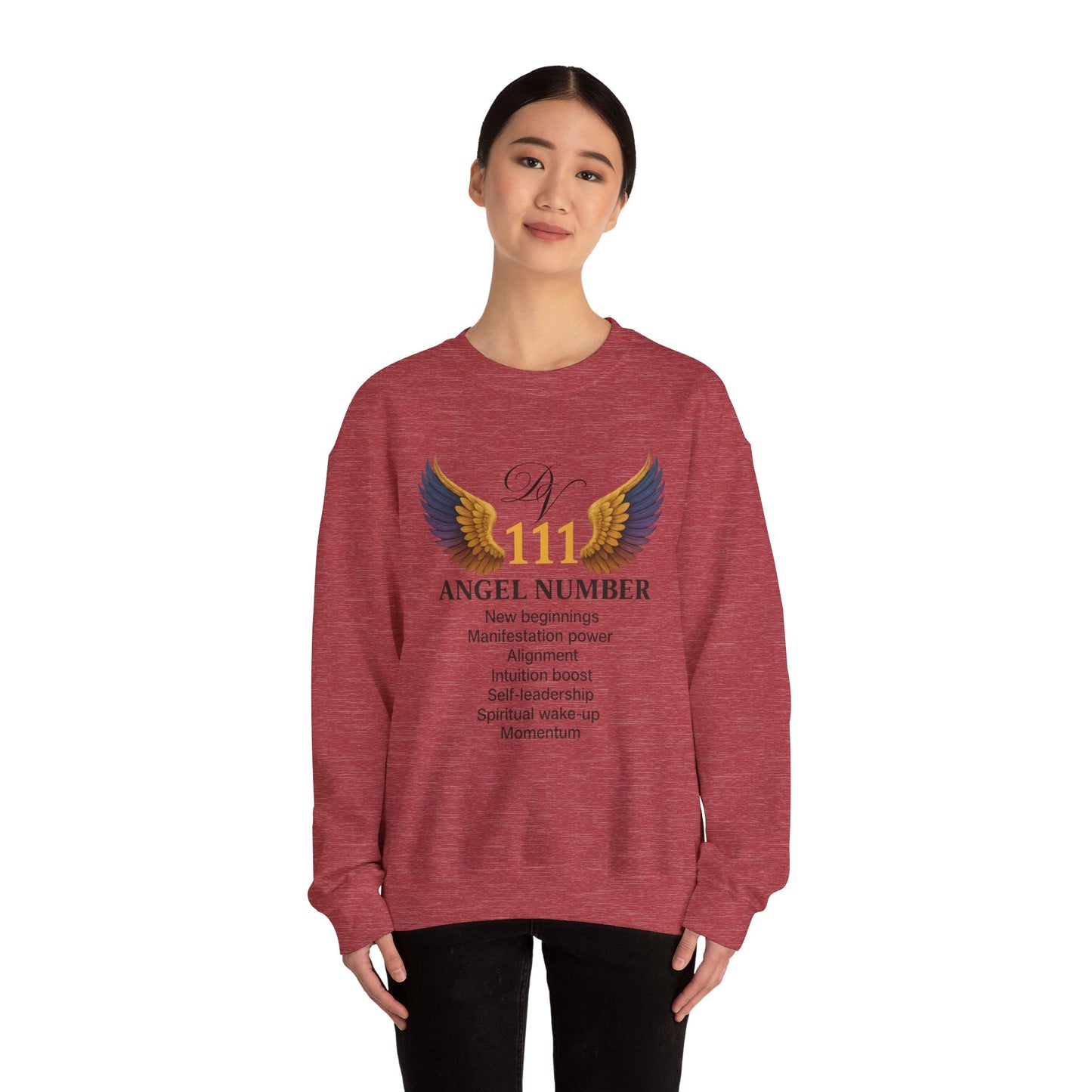 Angel Number 111 Spiritual Awakening Crewneck Manifestation & Alignment
