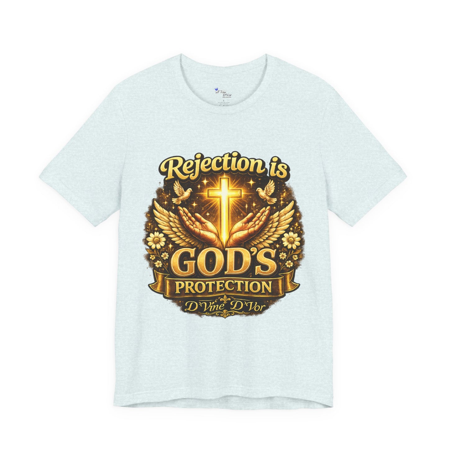God's Protection Tee — "Rejection is God's Protection" Christian Faith T-Shirt