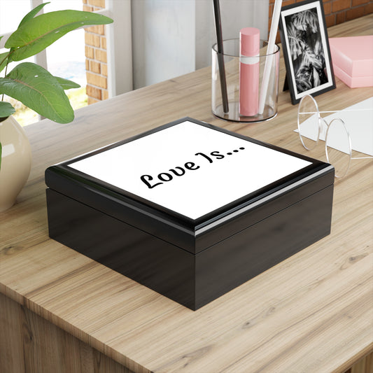 Love Is... Jewelry Box – Romantic Keepsake Gift for Couples