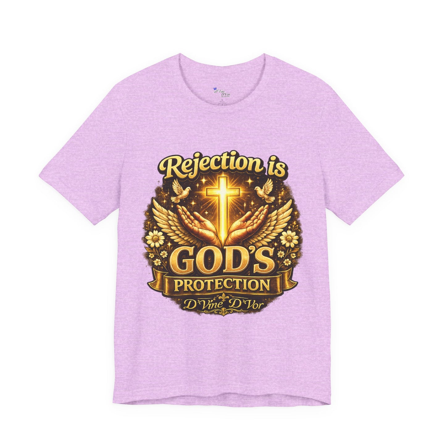 God's Protection Tee — "Rejection is God's Protection" Christian Faith T-Shirt