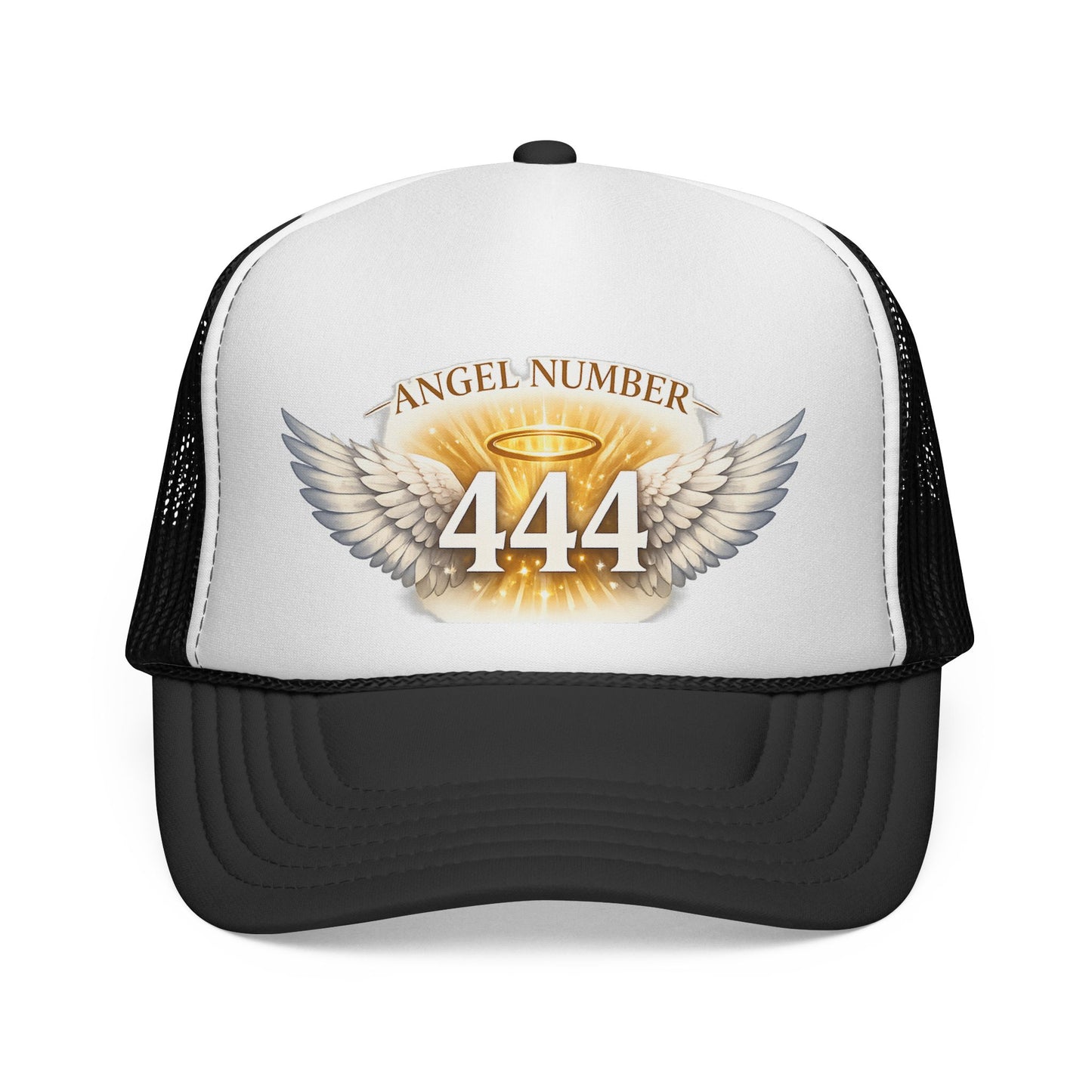 Angel Number 444 Spiritual Winged Halo Trucker Cap