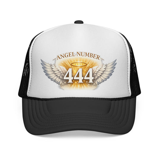 Angel Number 444 Spiritual Winged Halo Trucker Cap