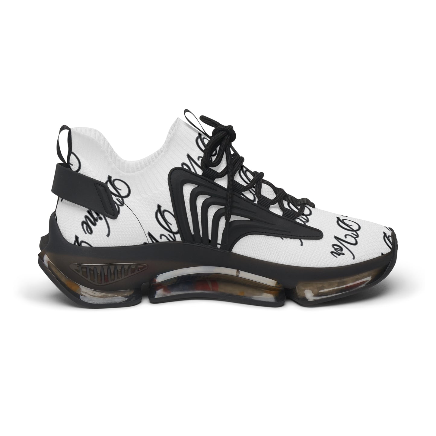 DVine DVor Script Print Womens  Athletic Mesh Sneakers