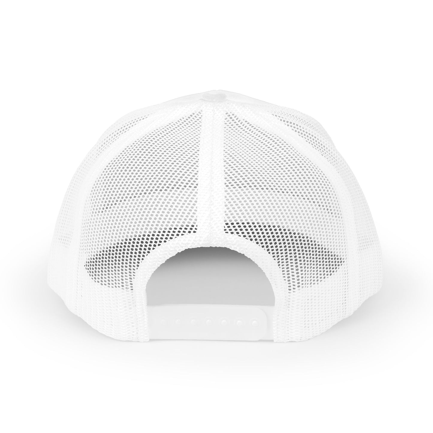 Retro Lion Emblem Trucker Hat — Vintage Golden Crest Mesh Cap