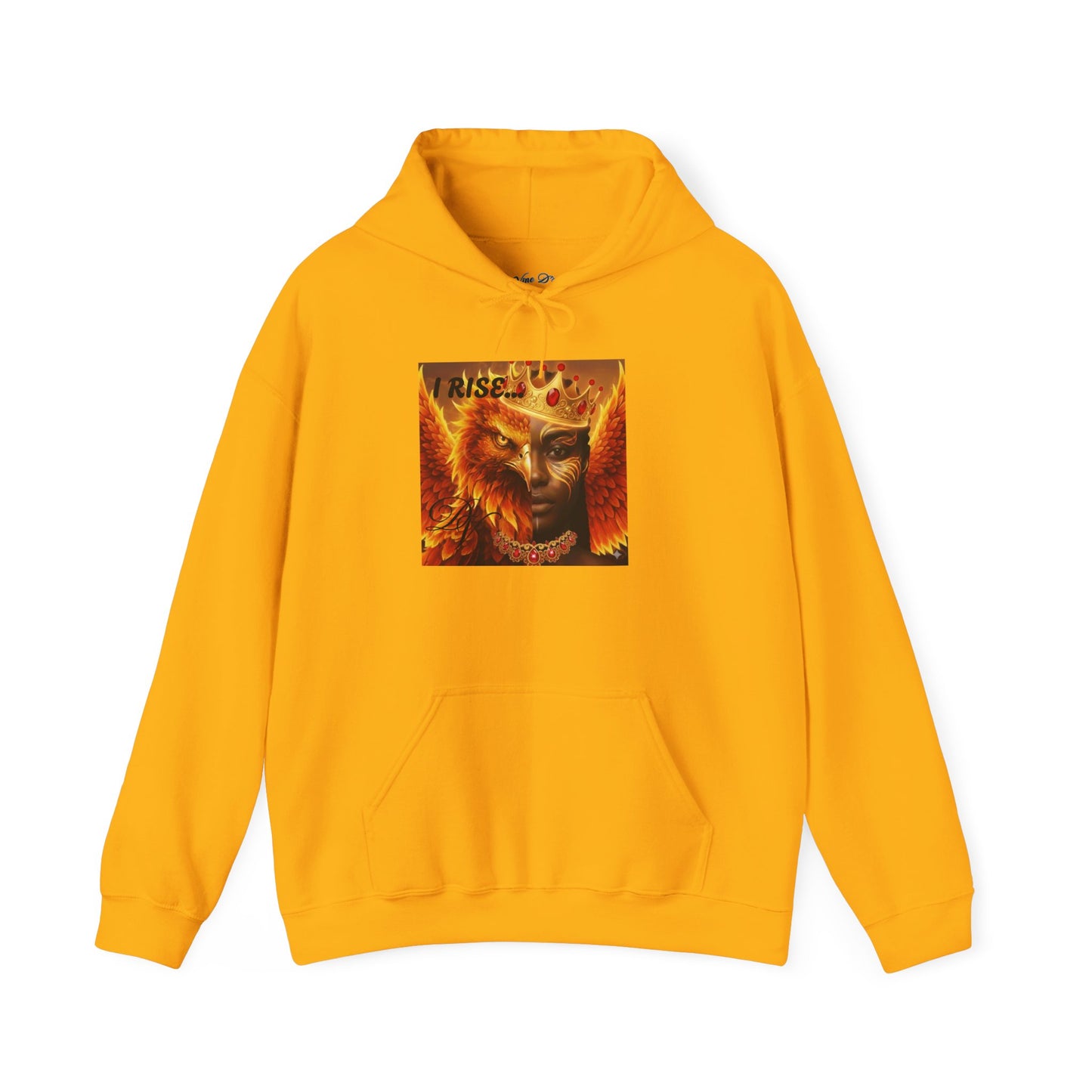 Hoodie — "I Rise" Fiery Queen Graphic Pullover