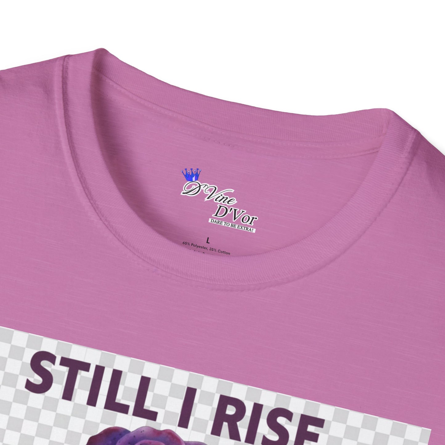 Still I Rise Purple Ribbon Bruised Not Broken Domestic Violence Awareness Tee