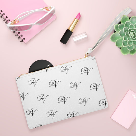 DVine DVor Elegant DV Script Pattern Wristlet