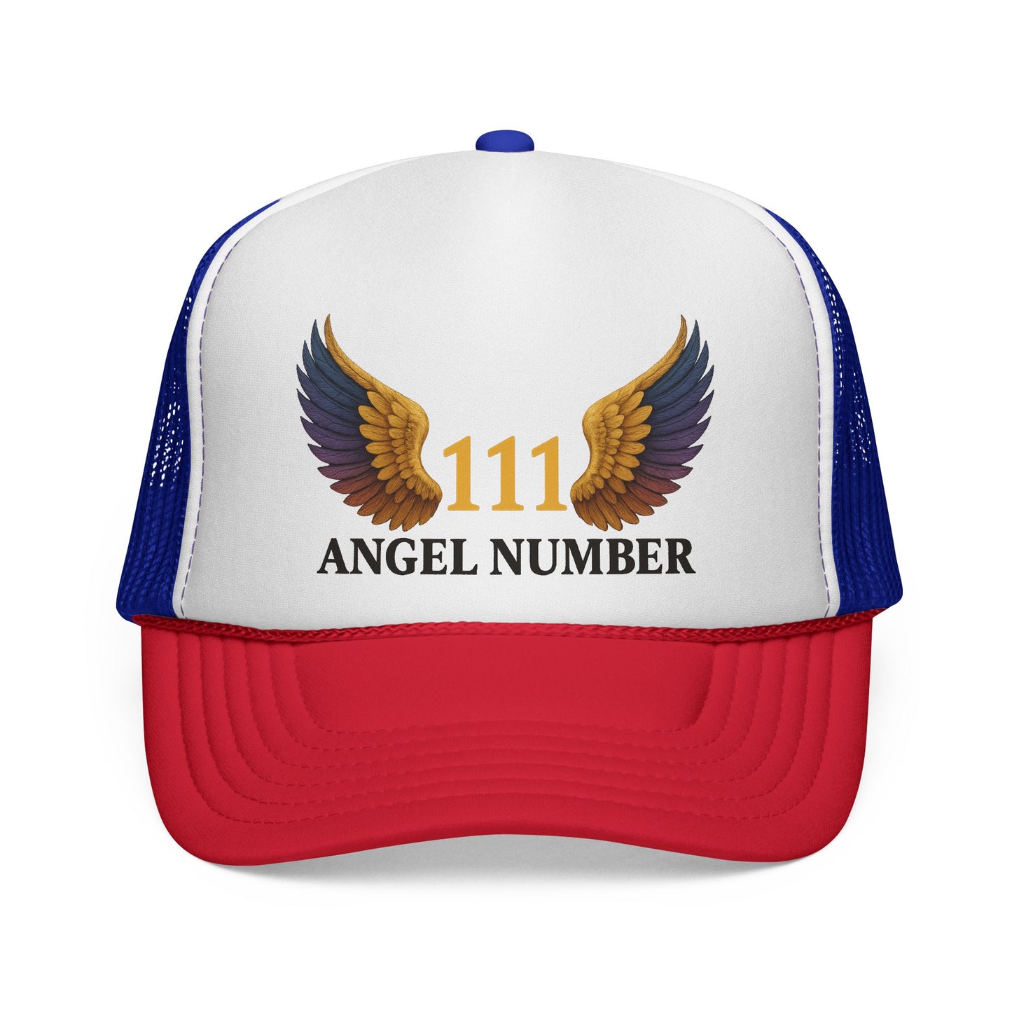 Trucker Cap 111 Angel Number Wings Spiritual Mesh Hat