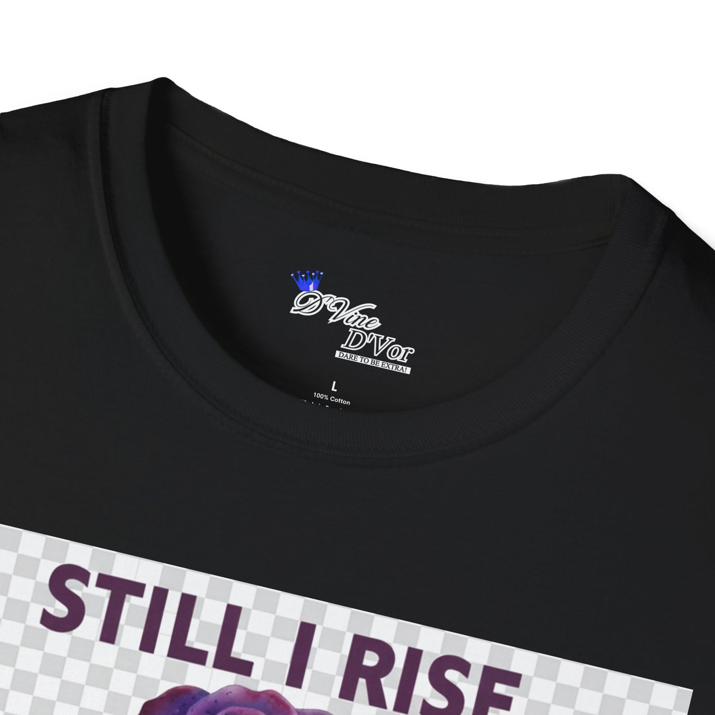 Still I Rise Purple Ribbon Bruised Not Broken Domestic Violence Awareness Tee