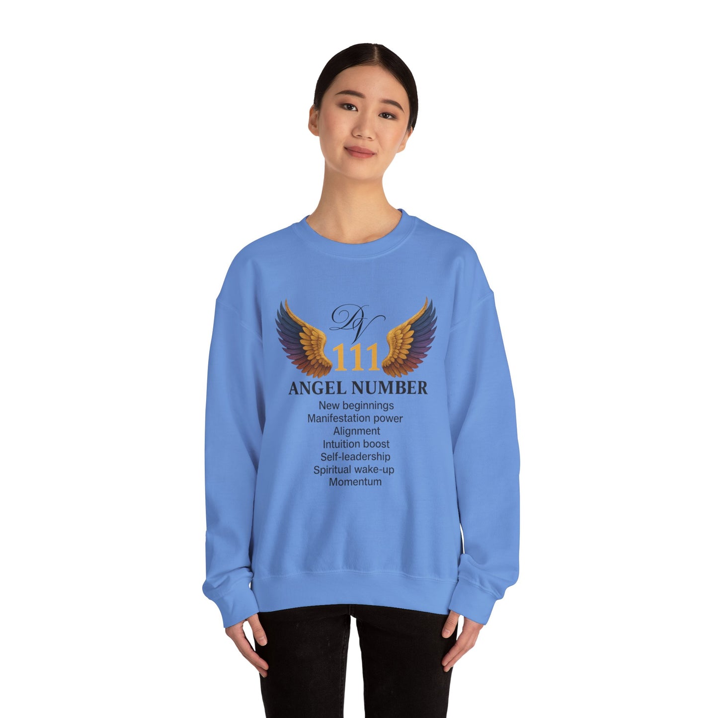 Angel Number 111 Spiritual Awakening Crewneck Manifestation & Alignment