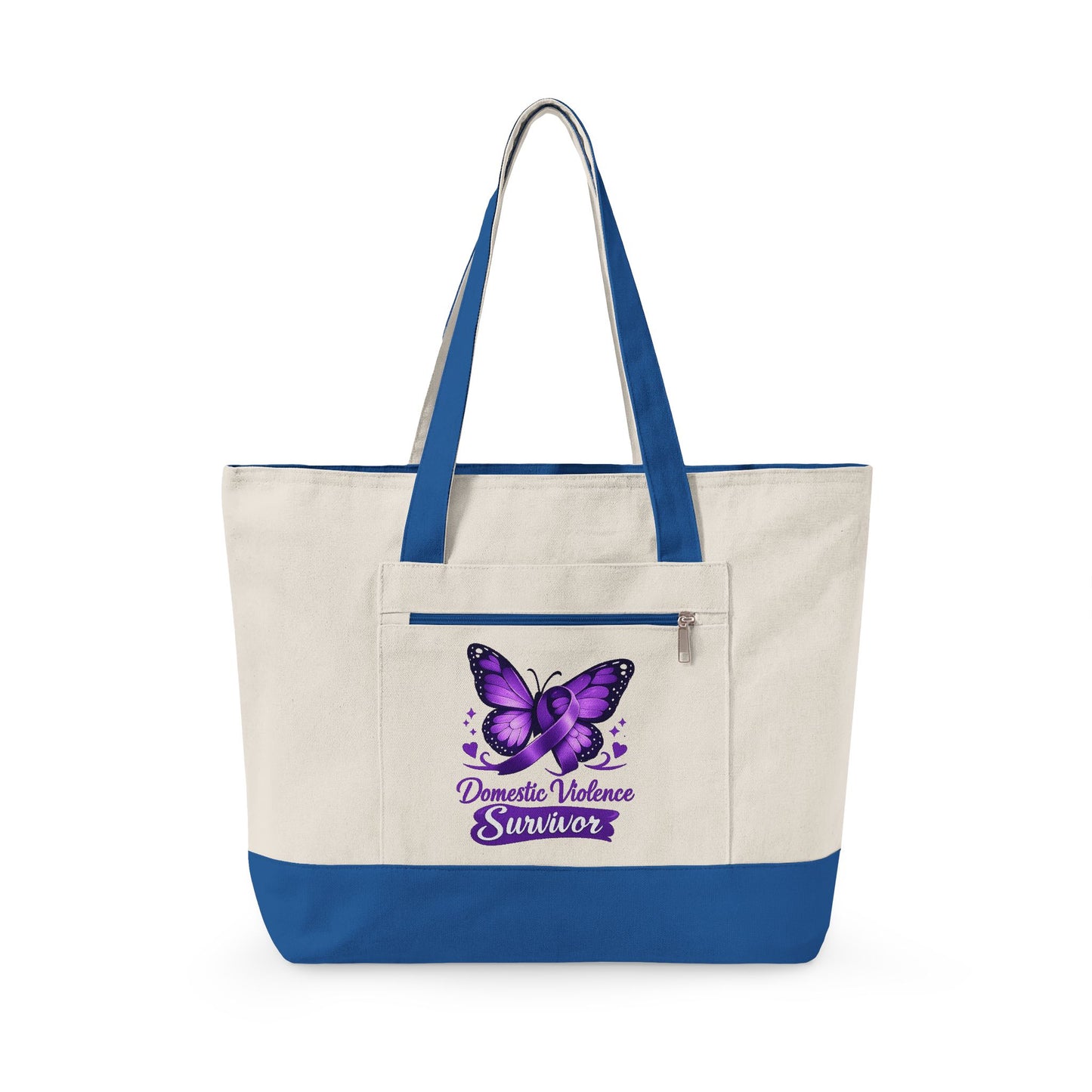 Domestic Violence Survivor Butterfly Canvas Tote
