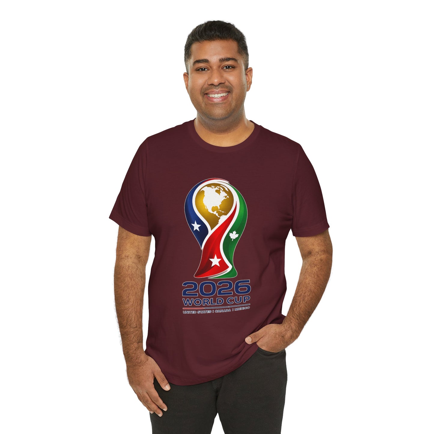 2026 World Cup Logo T‑Shirt – USA / Canada / Mexico Soccer Tee
