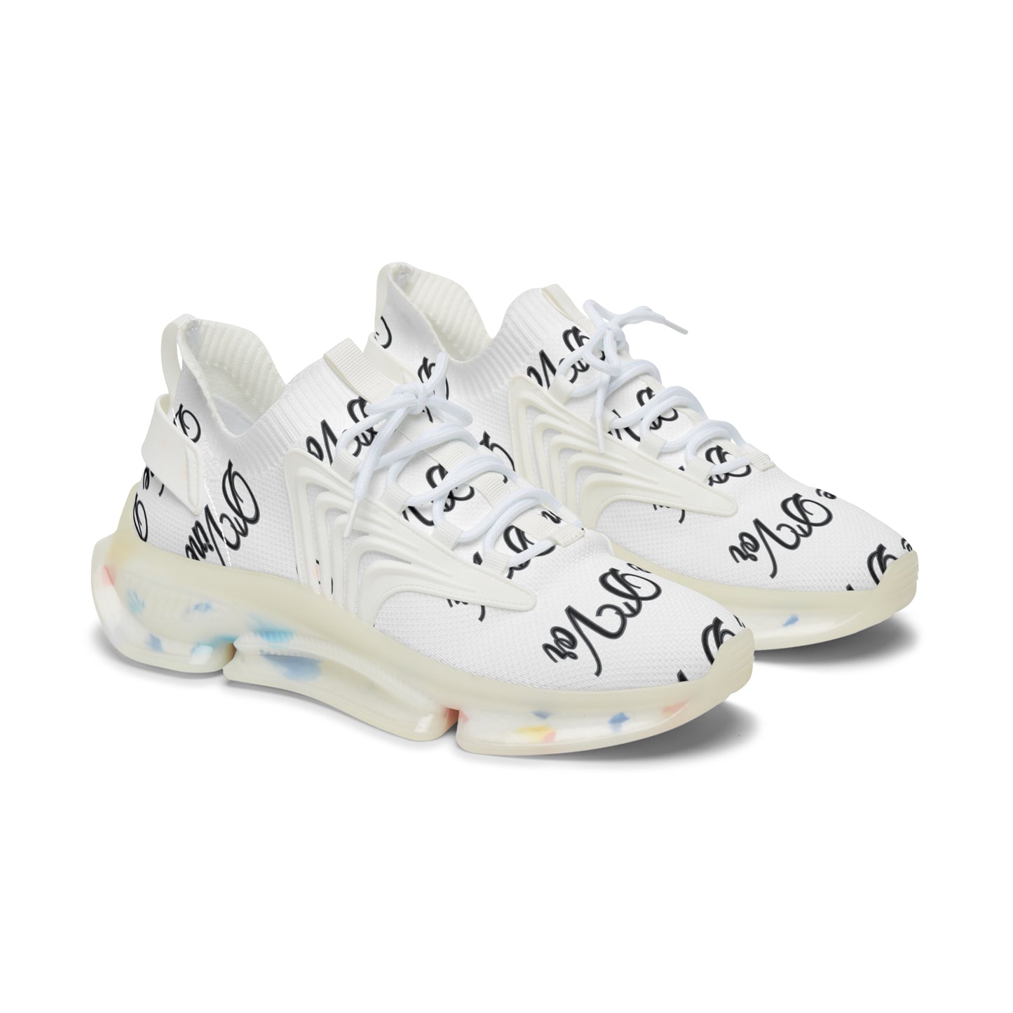 DVine DVor Script Print Womens  Athletic Mesh Sneakers