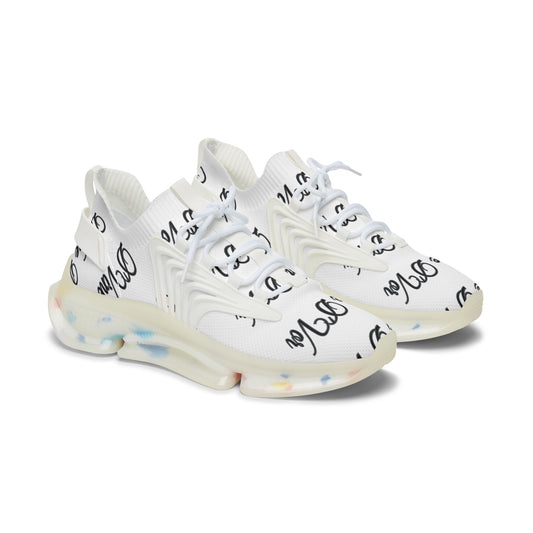DVine DVor Script Print Womens  Athletic Mesh Sneakers