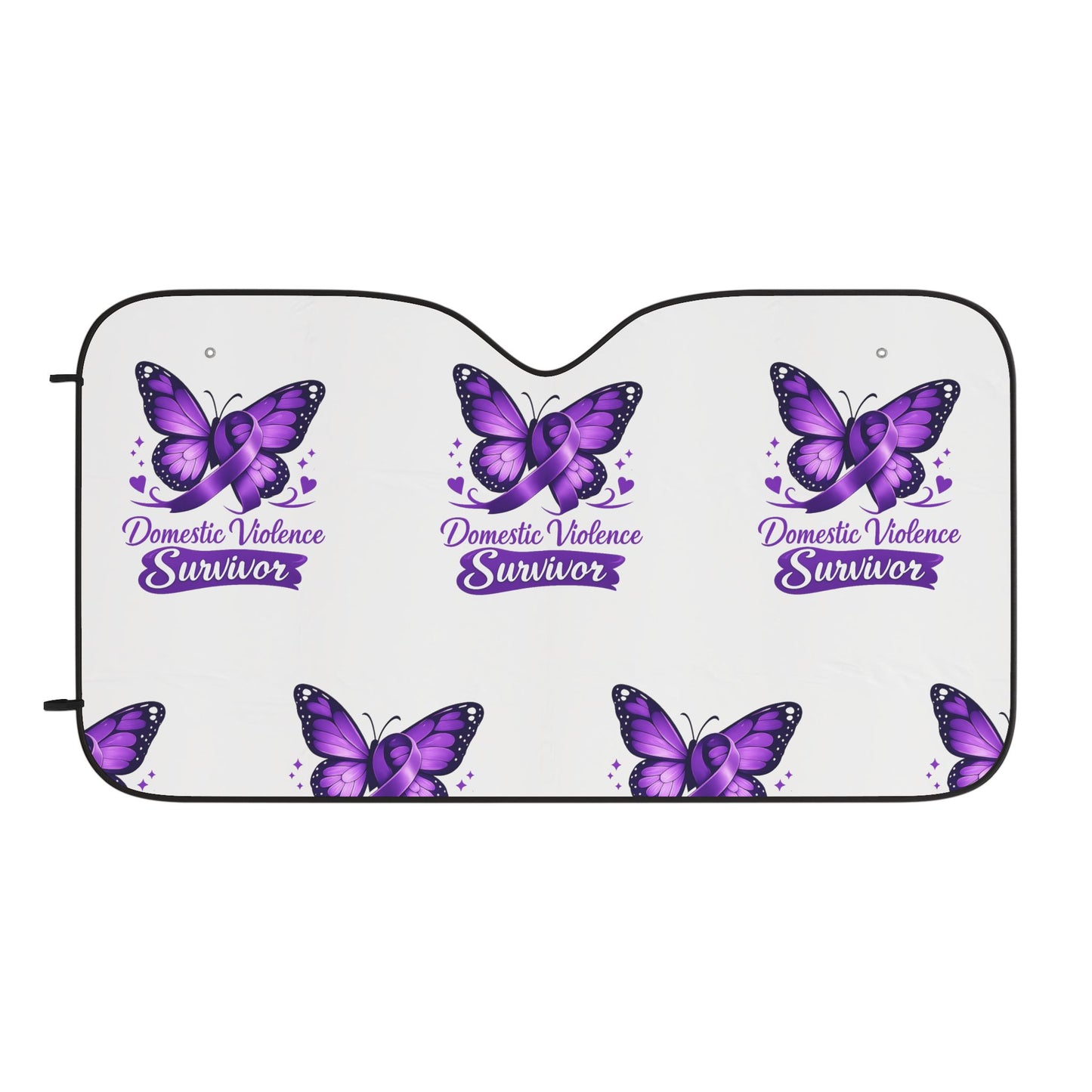 Domestic Violence Survivor Butterfly Car Sun Shade