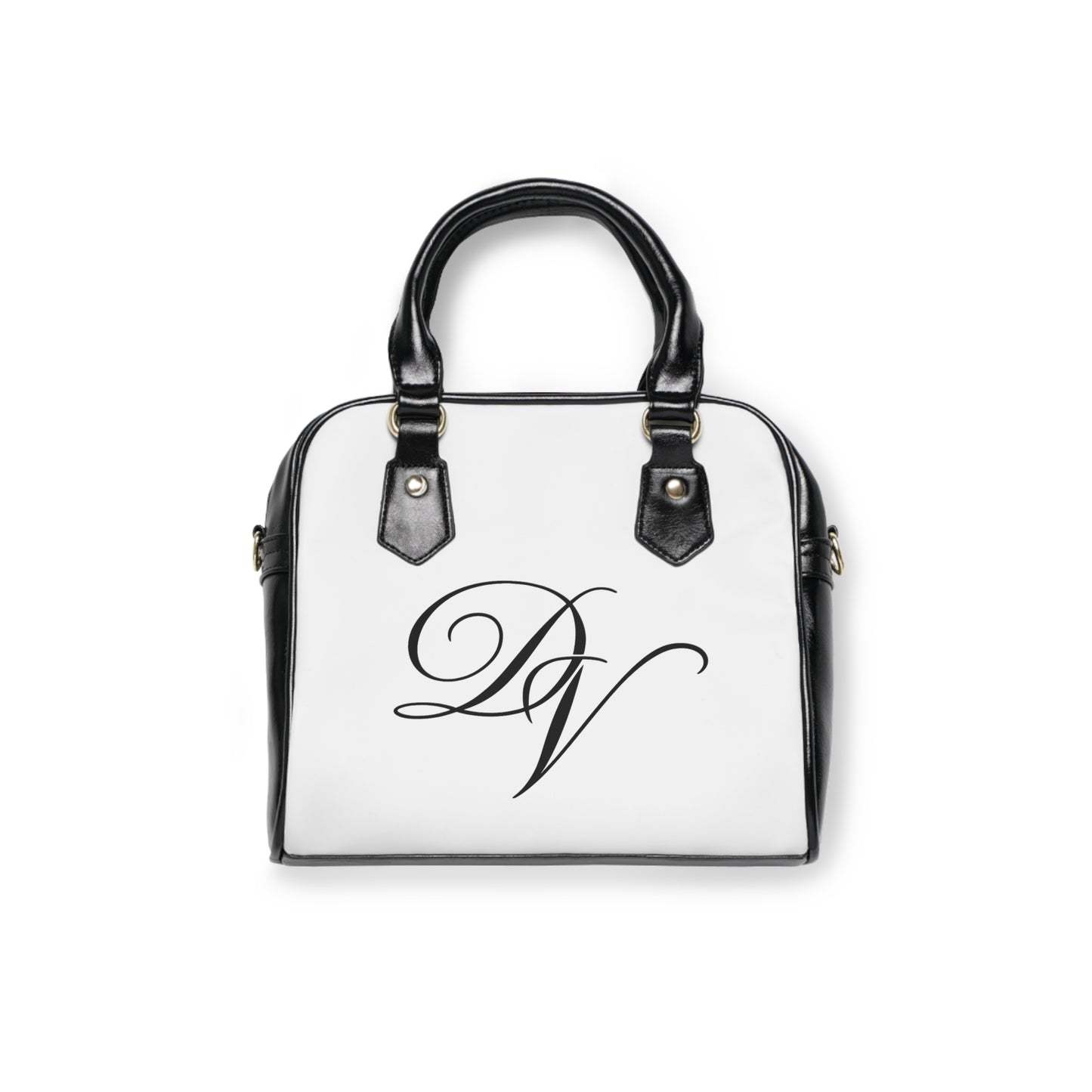 DVine DVor Monogram Shoulder Handbag With Elegant DV Script Initials