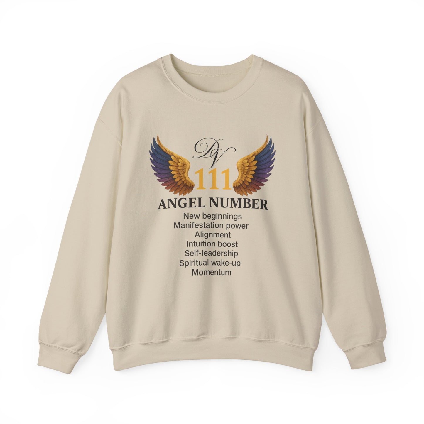 Angel Number 111 Spiritual Awakening Crewneck Manifestation & Alignment