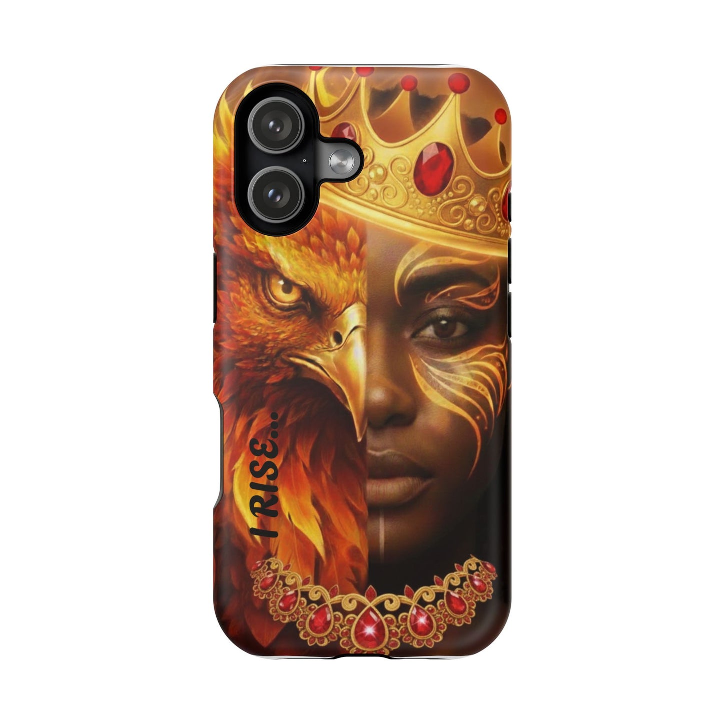 Phone Case  I Rise Phoenix Queen Magnetic Impact‑Resistant Case