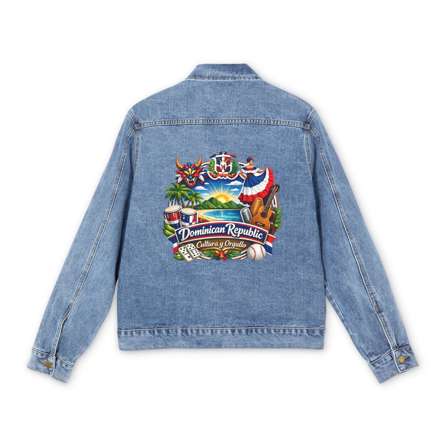 Denim Jacket Dominican Republic Travel Souvenir Back Patch