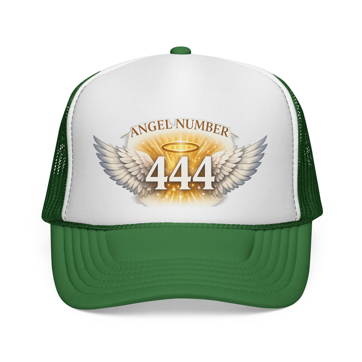 Angel Number 444 Spiritual Winged Halo Trucker Cap