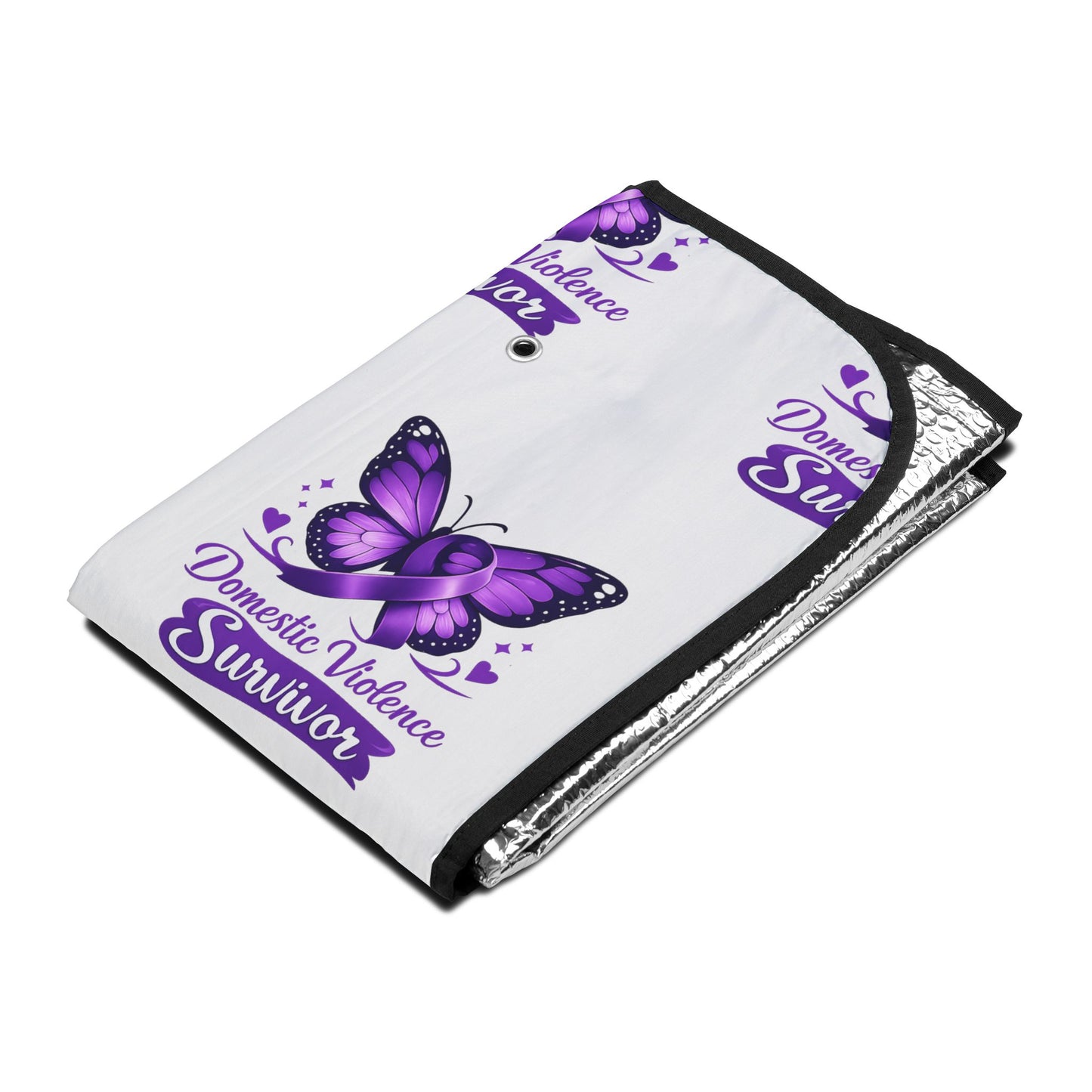 Domestic Violence Survivor Butterfly Car Sun Shade