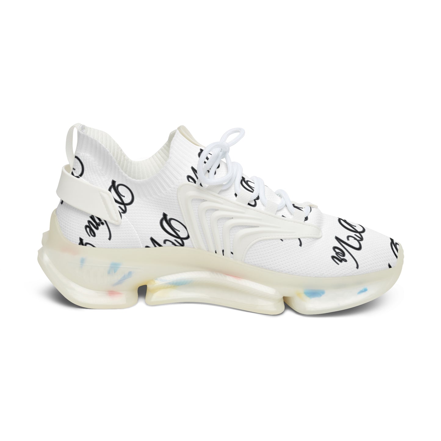 DVine DVor Script Print Womens  Athletic Mesh Sneakers