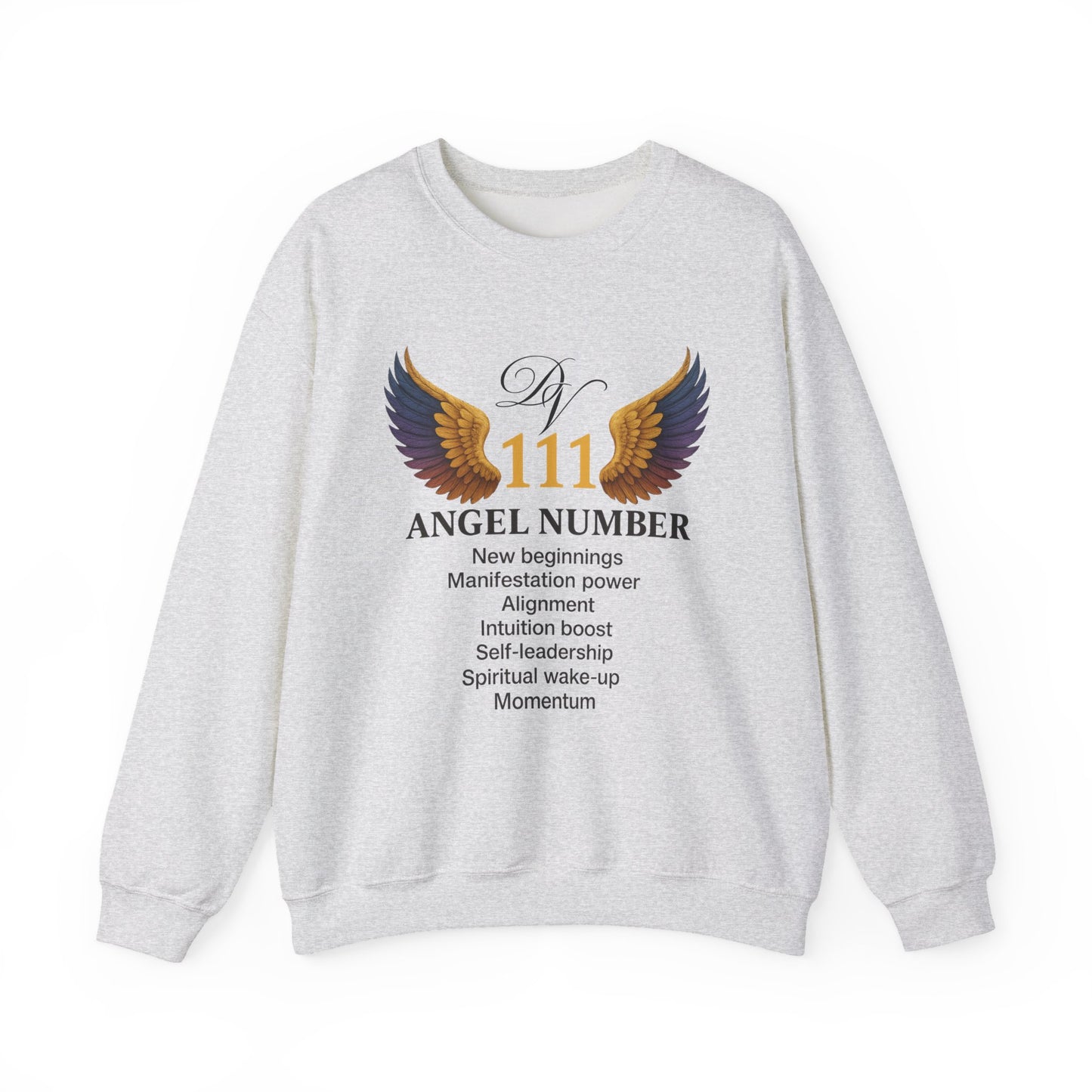 Angel Number 111 Spiritual Awakening Crewneck Manifestation & Alignment