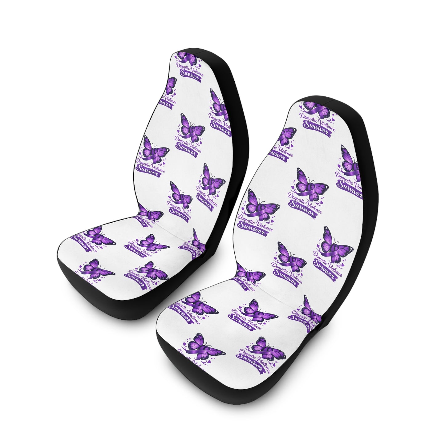 Butterfly Domestic Violence Survivor Tribute Polyester Seat Protectors