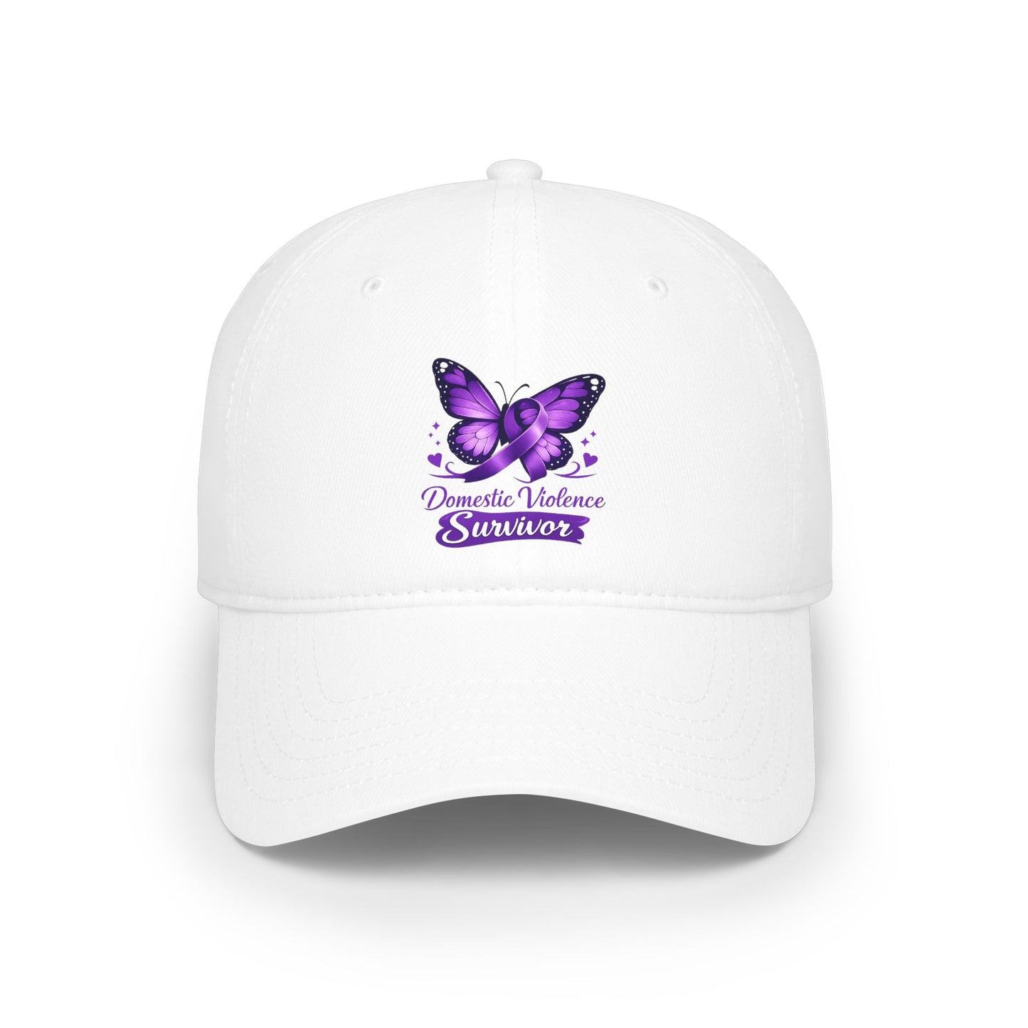 Domestic Violence Survivor Purple Butterfly Baseball Cap