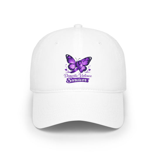 Domestic Violence Survivor Purple Butterfly Baseball Cap