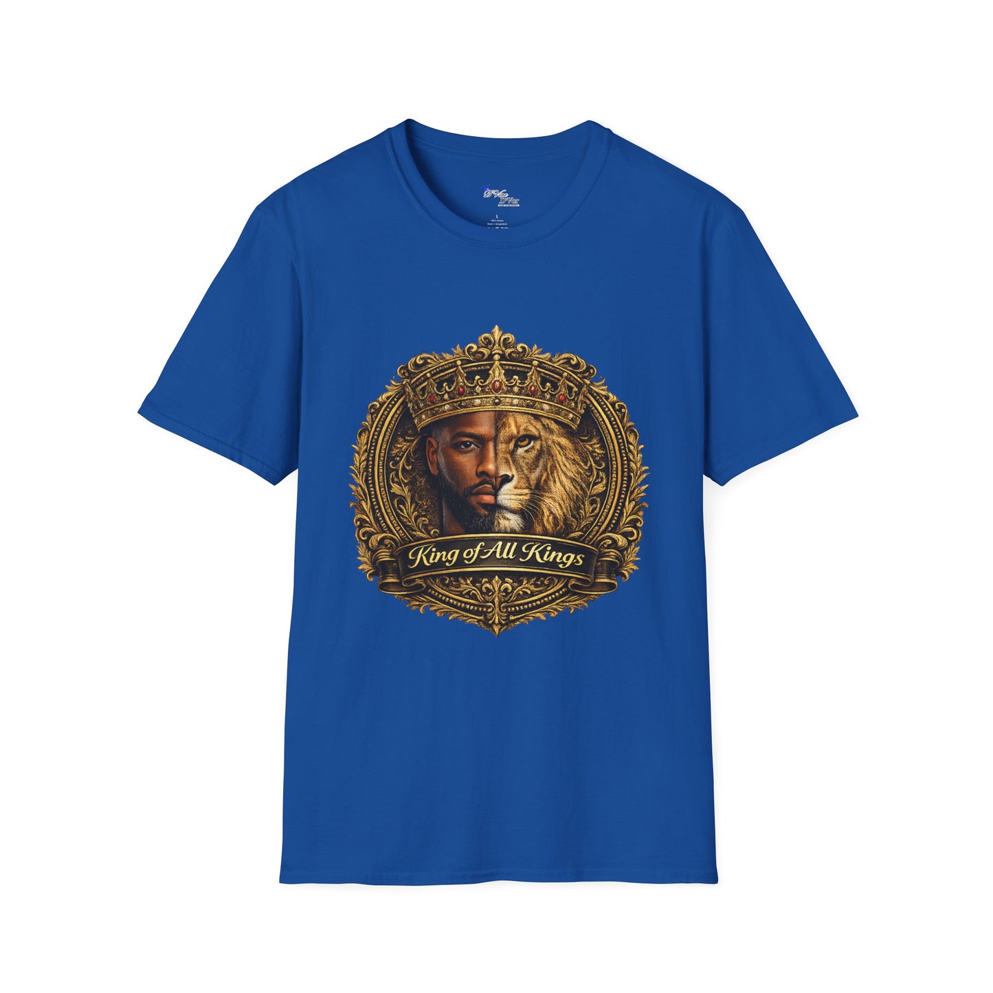 King of All Kings T-Shirt — Regal Lion & Crown Christian Faith Tee