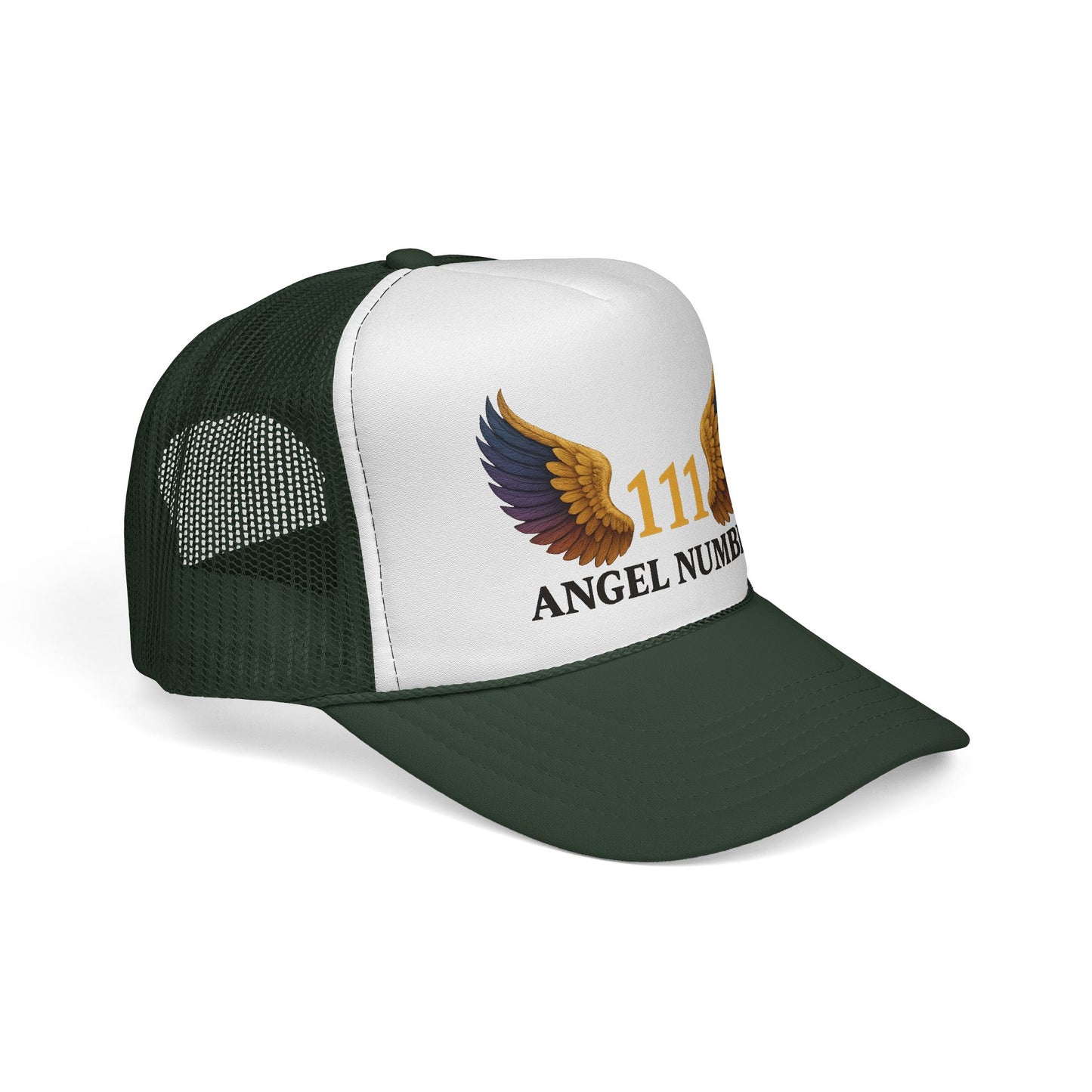 Trucker Cap 111 Angel Number Wings Spiritual Mesh Hat