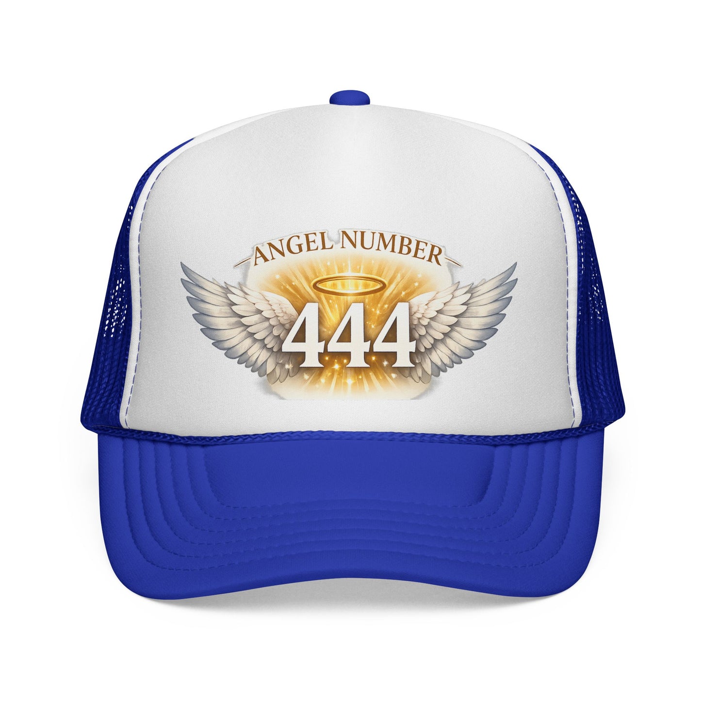 Angel Number 444 Spiritual Winged Halo Trucker Cap