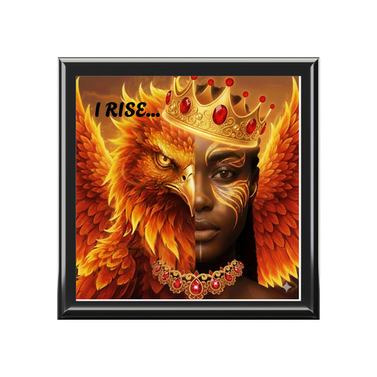 Jewelry Box - I Rise Phoenix Queen Art Decorative Gemstone Keepsake Box