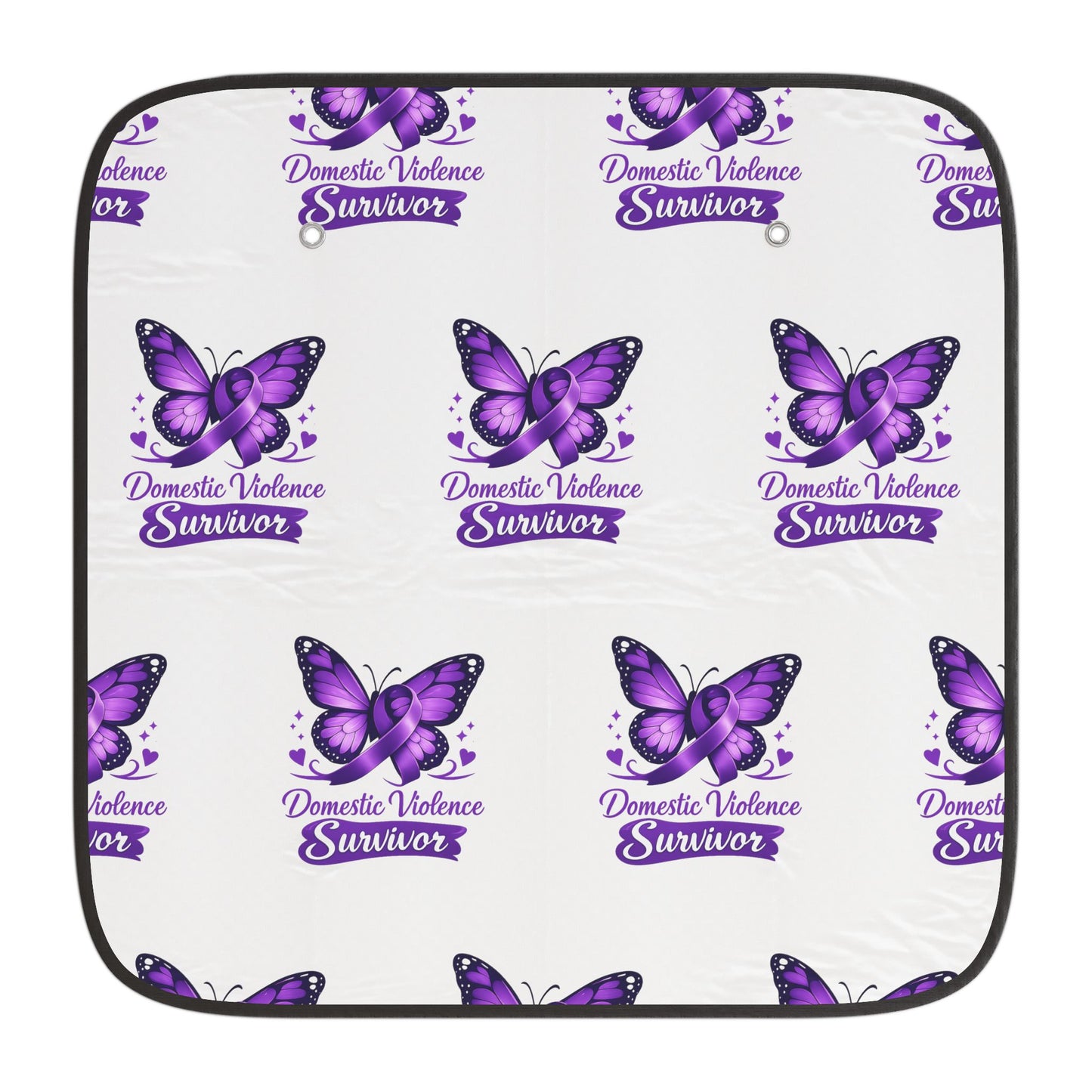 Domestic Violence Survivor Butterfly Car Sun Shade
