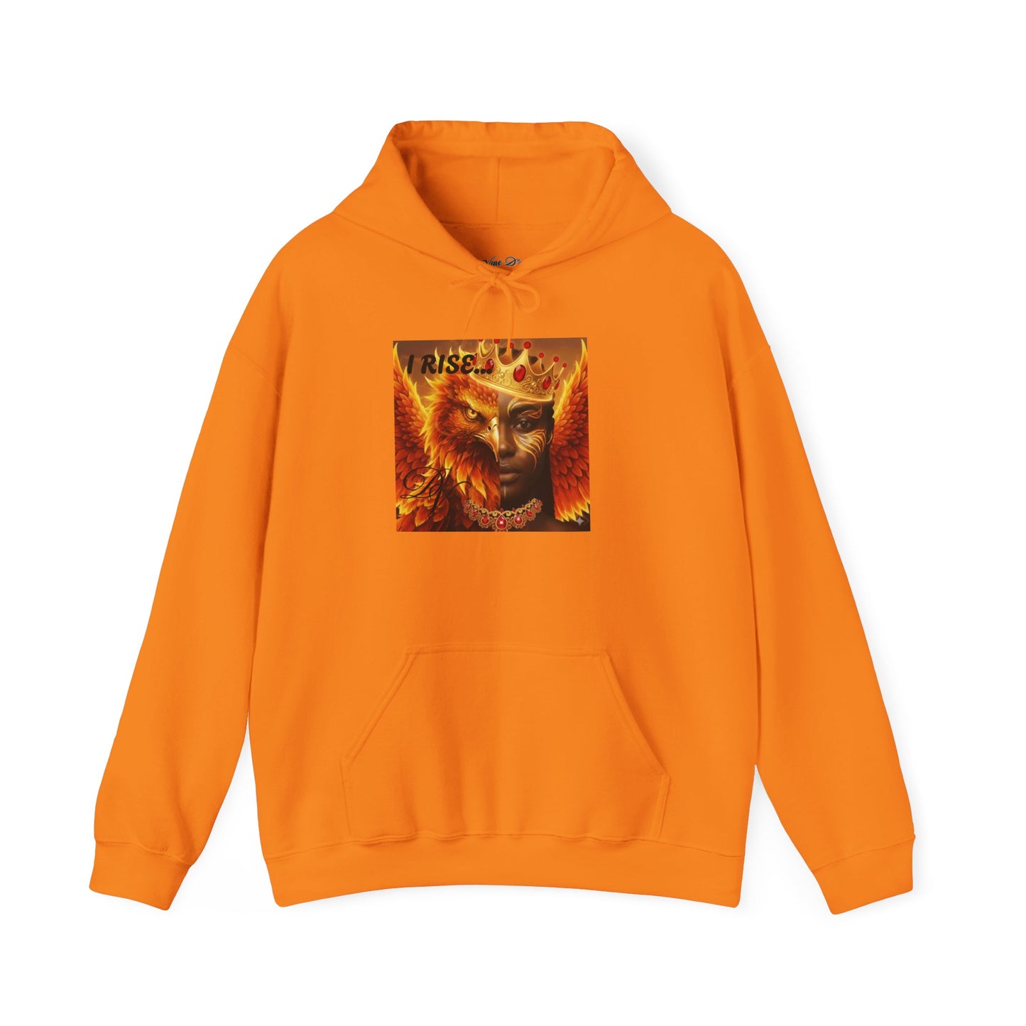 Hoodie — "I Rise" Fiery Queen Graphic Pullover