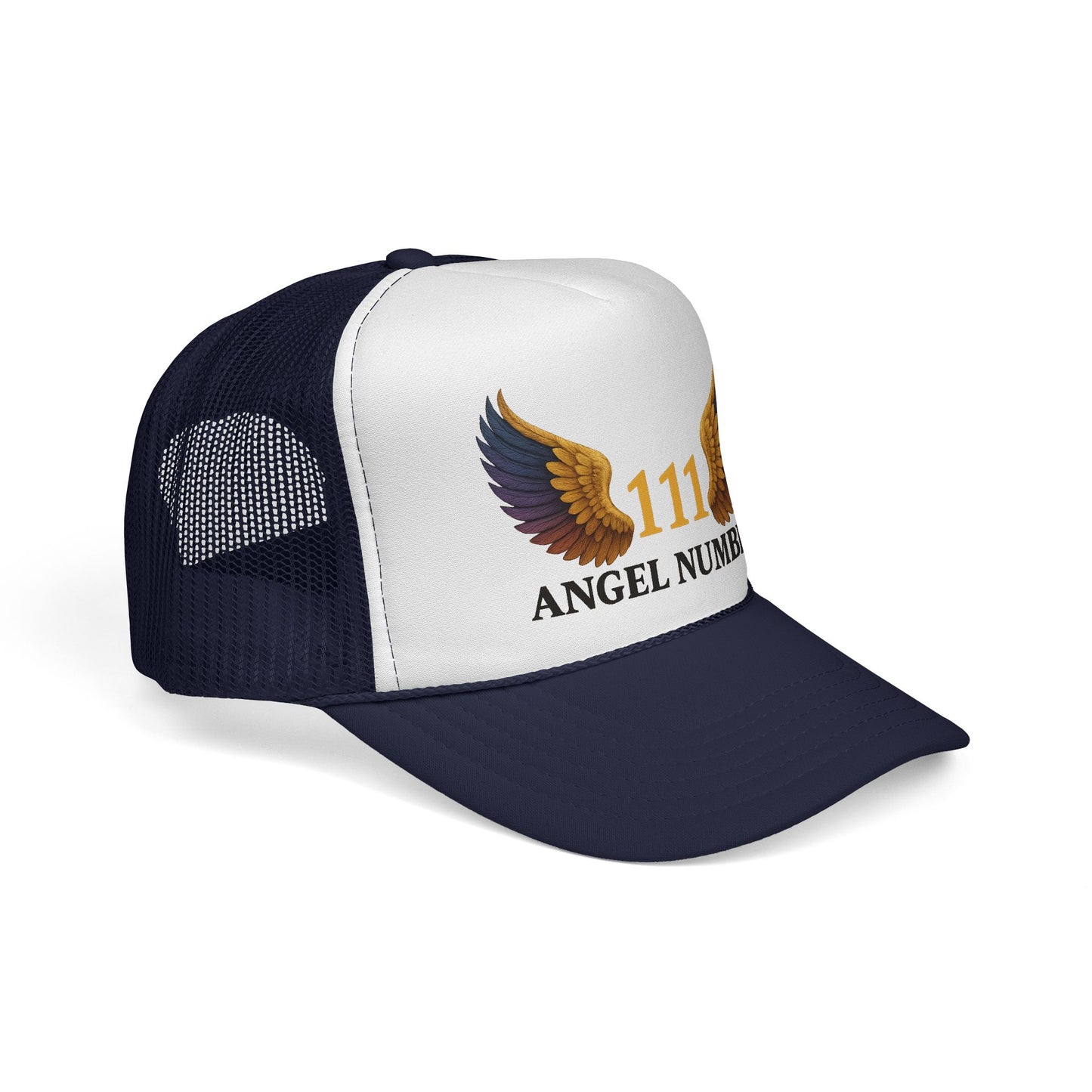 Trucker Cap 111 Angel Number Wings Spiritual Mesh Hat